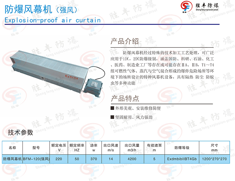 強(qiáng)風(fēng)防爆風(fēng)幕機(jī)